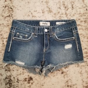 Daytrip distressed denim shorts